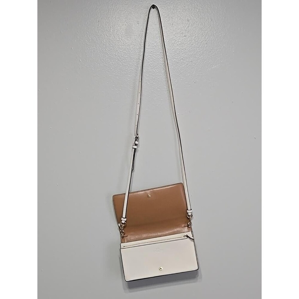 Coach Anna Foldover Clutch Crossbody in Signature Canvas